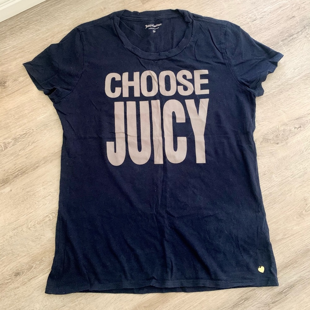 Juicy Couture navy logo tank top size M